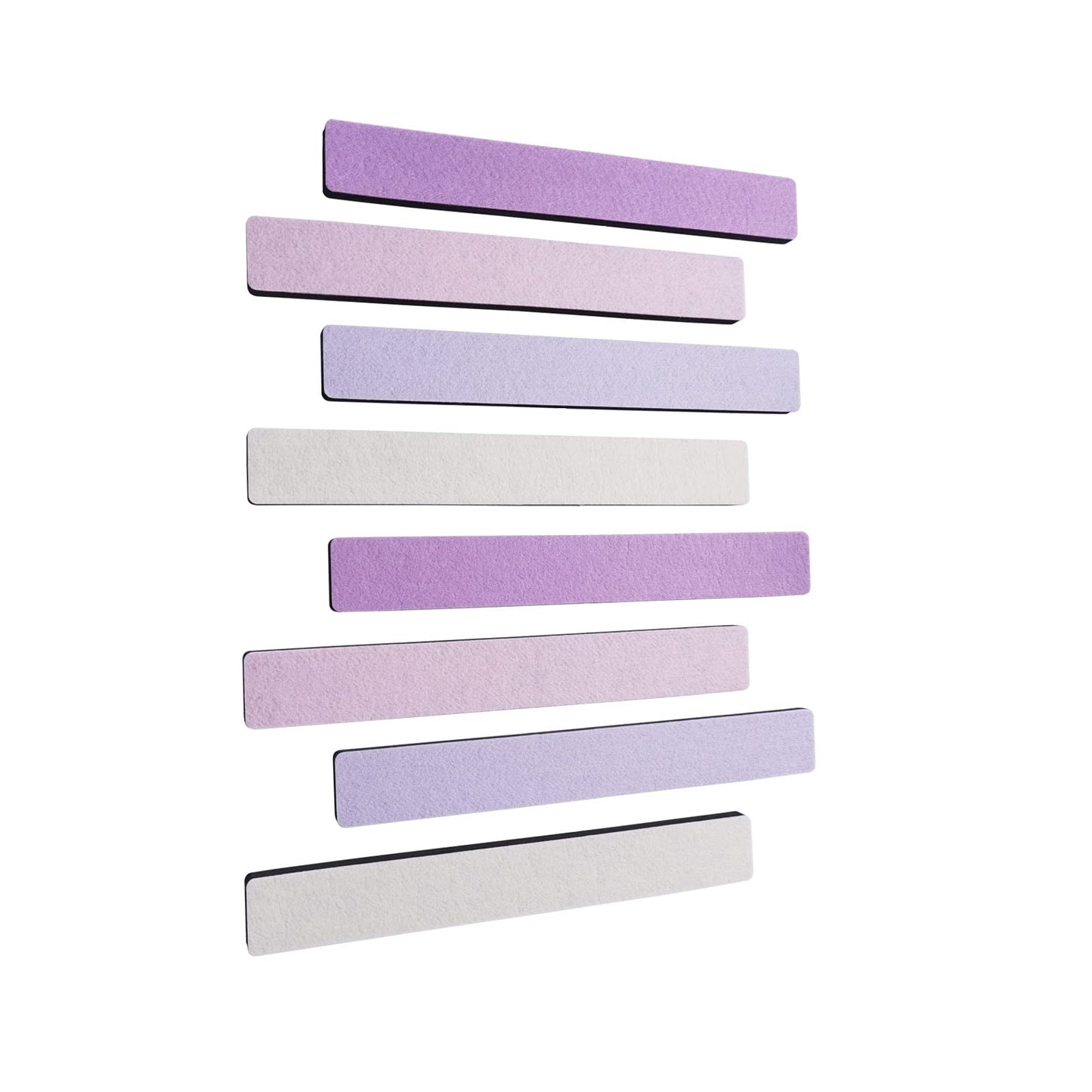 Afumazi 8Pcs Felt Board Tile Bulletin Board Bar Strip for Wall, Self-Adhesive Memo Pin Board with 24Pushpins, Corkboard Strip for Office Home Classroom(Pink)