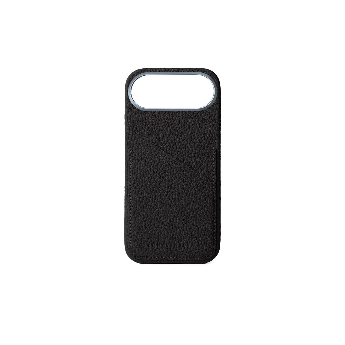BONAVENTURA (for iPhone Air Back Cover Case, Shrink Leather [Black], Made with Premium European Genuine Leather, Gift BPCT17A-BK