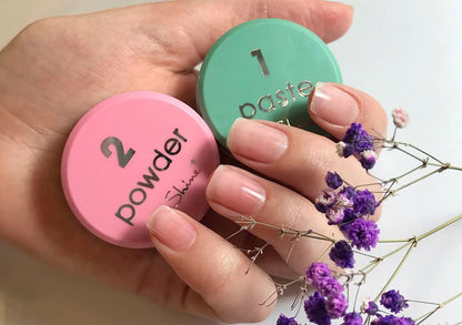 P-Shine Japanese Manicure Set - Powder Nail Kit - Nail Strengthener & Repair for Damaged Nails - Professional Nail Plate Care