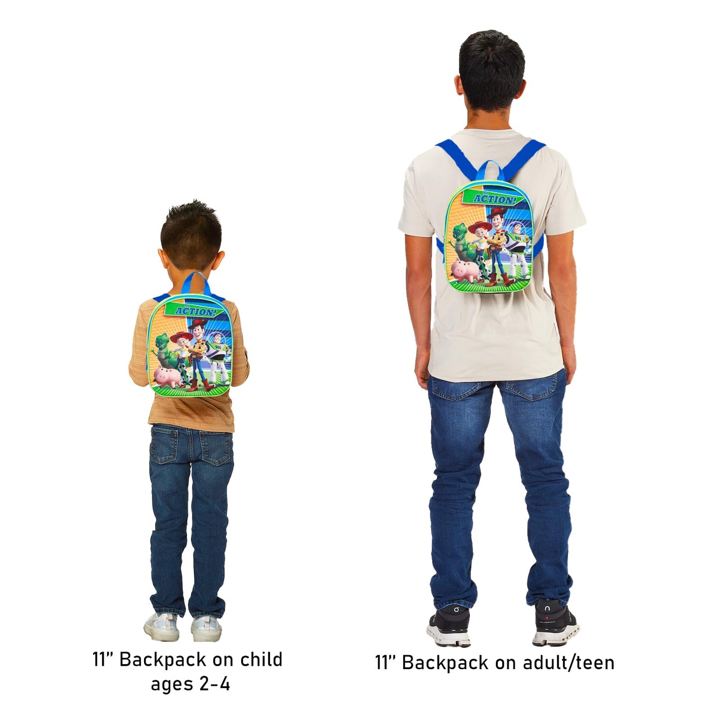 Buzz Lightyear Mini Backpack Set - 11” Toy Story Backpack Purse Bundle with Stickers & Door Hanger | Woody and Buzz School Supplies for Kids