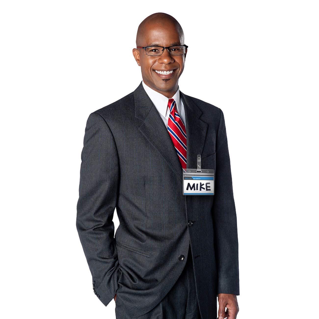 Clear Horizontal 4x3 Name Tag Holders 50 Pack with Metal Clips, Bulk Waterproof PVC ID Badge Holder, Plastic Name Badge Holders for Conferences, Trade Shows, Exhibitions and Company Events