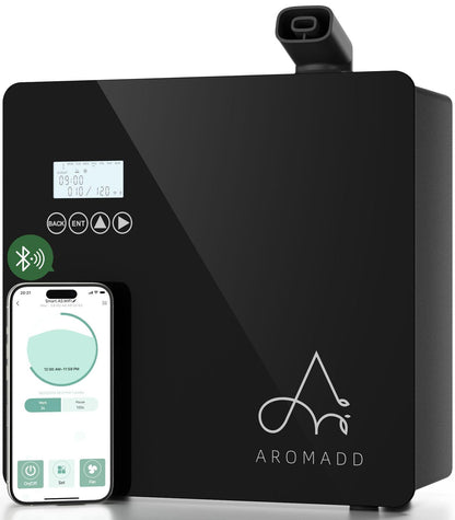 2025 Upgraded 3500 Sq.Ft Smart Scent Machine - HVAC System, Whole House Aroma & Hotel Collection Diffuser, Waterless Essential Oil Diffuser for Home, Office, 600ML Capacity, Cold Air Tech (White)