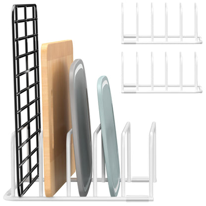 Cutting Board Organizer, [2-Pack] Cutting Board Holder Rack Baking Cookie Pan Sheets Cooling Small Racks Storage Stand for Kitchen Cabinet Countertop Bakeware Organizer 7.87 x 7.24 x 3.28 in