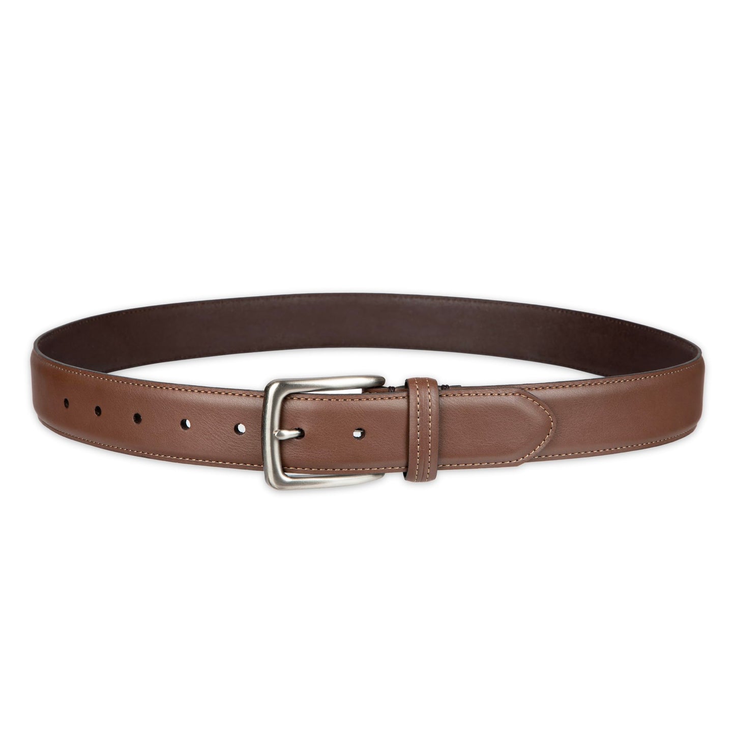 Columbia Men's Trinity Logo Belt-Casual Dress with Single Prong Buckle for Jeans Khakis