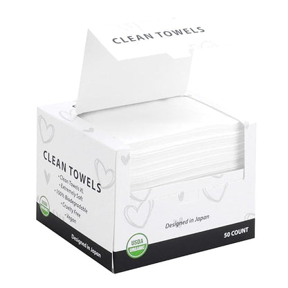 Disposable Face Towels, Biodegradable Facial Towels Clean Face Towels XL