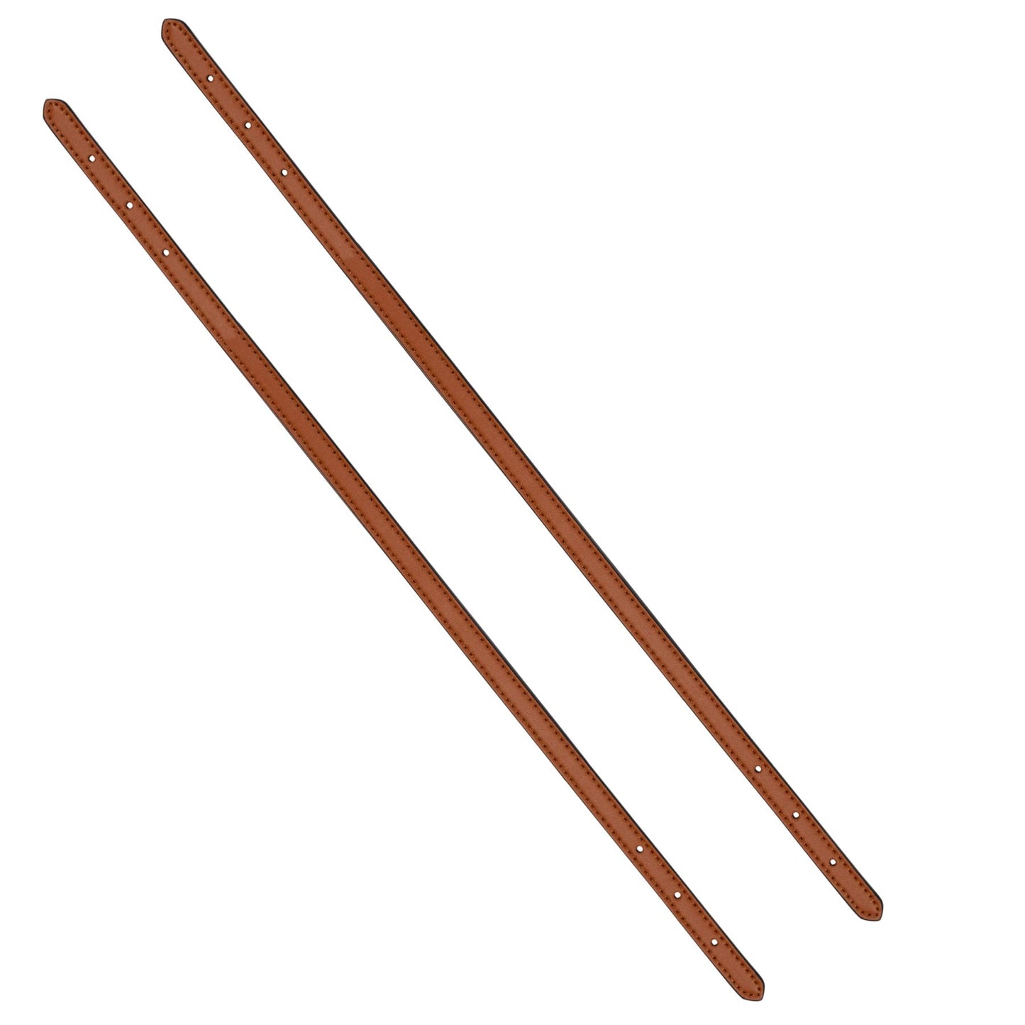 ALLZEDREAM Microfiber Leather Purse Strap Replacement Tote Bag Handbag Shoulder Handles 2 Pcs, Brown, 1.8cm
