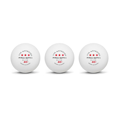 PRO-SPIN Ping Pong Balls – 3-Star ITTF-Approved Premium Table Tennis Balls | High-Performance 40+ ABS Professional Quality for Indoor & Outdoor Play (Pack of 3)
