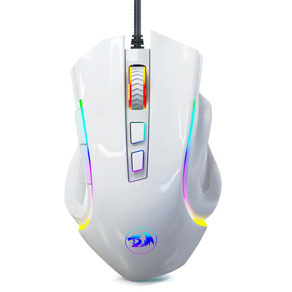 Redragon M602 Griffin RGB Gaming Mouse, RGB Spectrum Backlit Ergonomic Mouse with 7 Programmable Backlight Modes up to 8000 DPI for Windows PC Gamers (Black, Wireless)