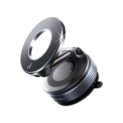 Vacuum Magnetic Phone Holder for Car,Suction Cup Car Phone Mount for Mag safe,Foldable Magnetic Phone Stand[89+LBS Strongest Suction&2800gf Magnetic]360°Adjustable Swivel Lock,for Your Car/Gym/Mirror