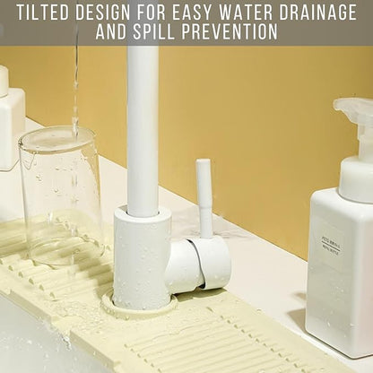 Silicone Sink Splash Guard, Non-Slip Faucet Mat