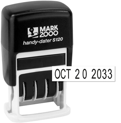 Mark 2000 - S120 Self-Inking Date Stamp - Black Color