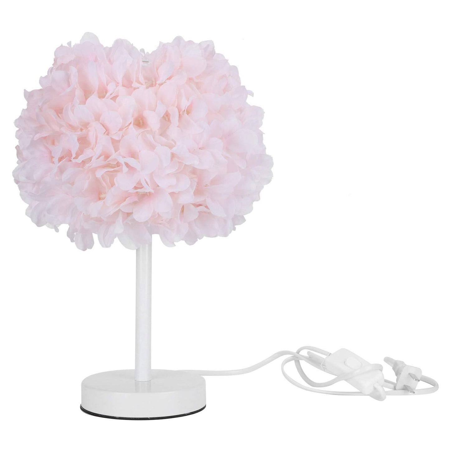Table Lamp, Flower Table Lamp Bedside Bedroom Desktop Nightstand Decoration Supplies Light Pink, for Study Rooms, Bedrooms, Restaurants, Hotel Rooms(US Plug 110 220V)