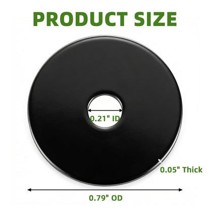 Bykonh #10 x 3/4" (80 PCS) Black Fender Washers, 304 Stainless Steel Flat Washers for Machinery & Automotive Repair