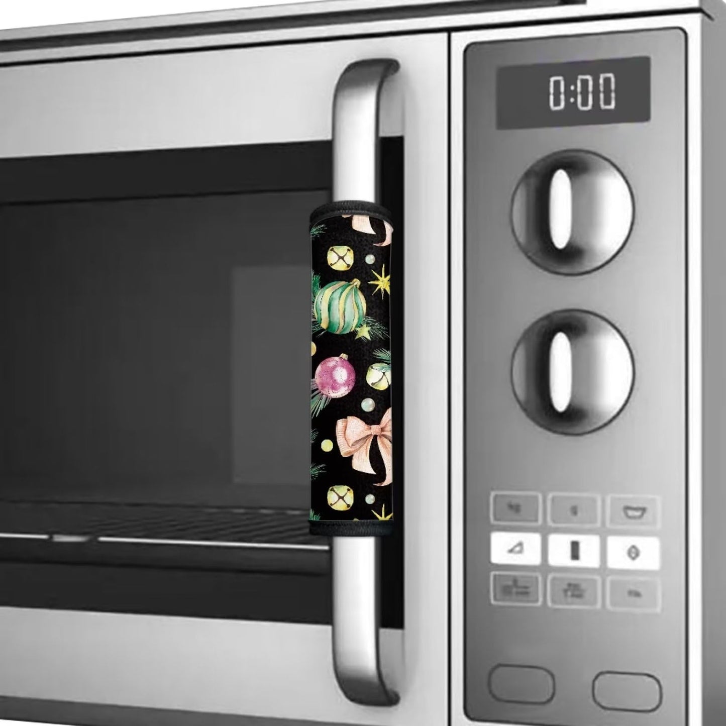 Mintulipy Christmas Appliance Handle Covers Set of 4 Refrigerator Door Handle Covers Keep Appliance Clean for Fridge Microwave Stove Dishwasher Kitchen Decor Accessories