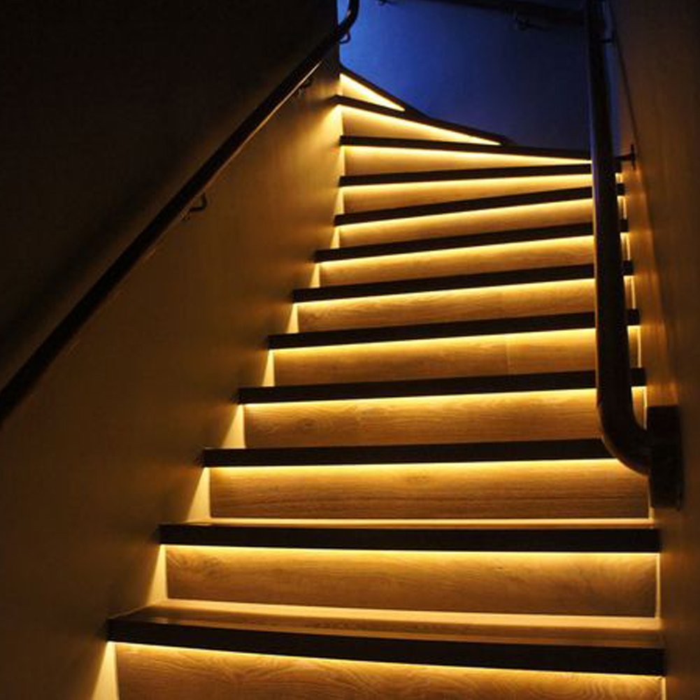 JUNWEN 20FT LED Strip Light Warm White 360 LED Beads,12V Soft Dimmable Warm Lights Strip, for Bedrooms, Mirror, Kitchen, Home Decoration, Not Waterproof