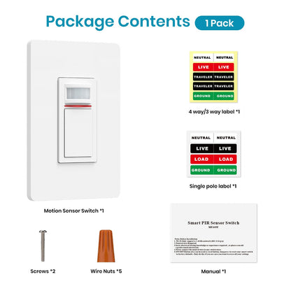 Milfra Smart Light Switch Single-Pole,Smart Switch 2024 New Model 10A,Compatible with Alexa, Siri and Assistant,Voice and Remote Control,Neutral Wire Required,No Hub Required