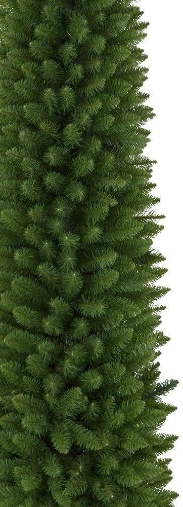 Treetopia Empire Pencil Tree - Artificial Indoor Christmas Tree, Prelit with LED Clear Lights, Hinged Branches, Holiday Décor, 7.5ft