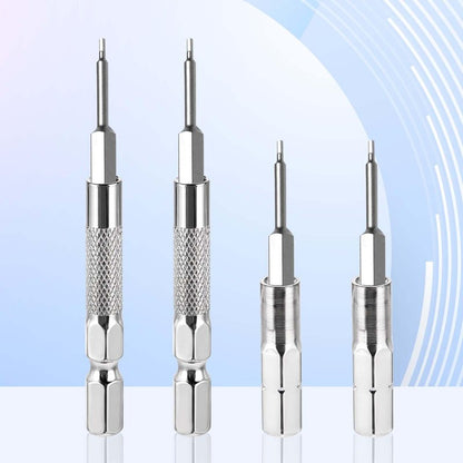 8Pcs 1/4 to 4mm Bit Adapter, Hex Screw Driver Bits Adapter Magnetic 1/4 to 4mm Drill Extension Bit Holder for Precision Bits Set