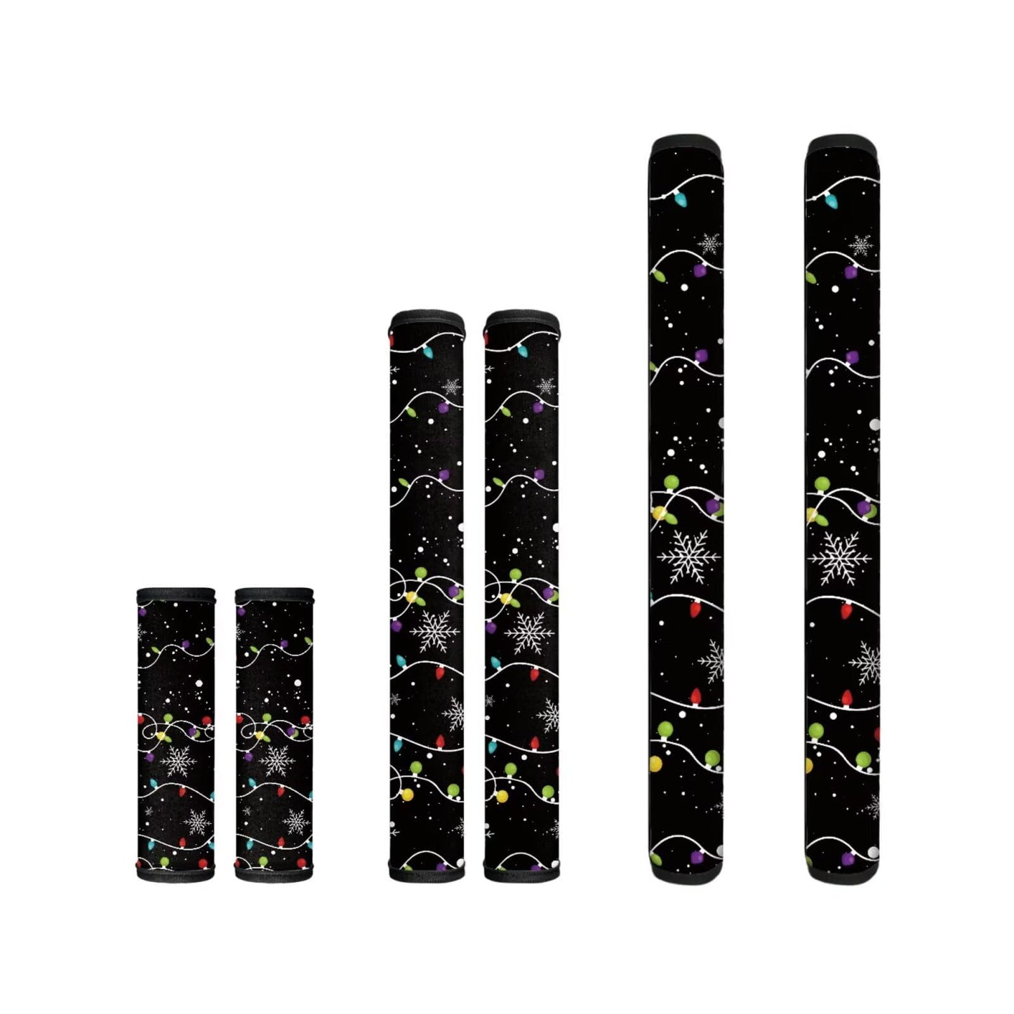 Yatixapu Christmas Lights Snowflakes Refrigerator Door Handle Covers Set of 6 Washable Appliance Handle Covers, Keep Your Kitchen Microwave Oven Dishwasher Clean Keep Off Smudges Fingerprint Oil Stain