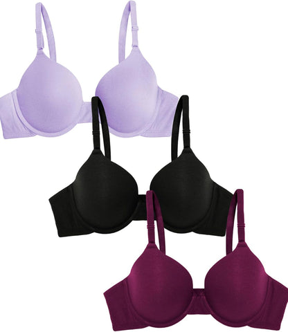 Fruit of the Loom Womens Smooth Cotton T-Shirt Bra - Ultra-Soft, Flexible, and Invisible Under Tees