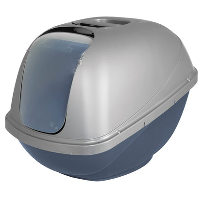 Petmate Basic Hooded Cat Litter Pan, Made in USA, 18.8"L x 15.2"W x 14"H