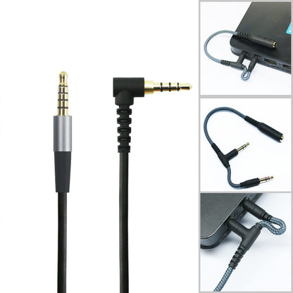 NewFantasia Replacement Audio Cable 3.5mm 5 Pole Male Cord Compatible with SteelSeries Arctis Nova 1, 1X, Pro, 7, 7X, 1P Gaming Headset 2meters 6.6feet