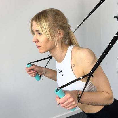 Kensui Nanobars V2 – Ultra-Compact Portable Suspension Trainer – Pocket-Sized Home Gym for Travel & Outdoor Workouts – 600lb Capacity – Dual Anchor System with Rotating Handles (Black)