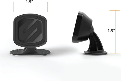 Scosche MMWSM-2PKXCES0 MagicMount Select Magnetic Car Phone Holder Mount for iPhone and Android - 2 Pack - Secure Magnetic Cell Phone Mount for Car Window or Dash - Universal 360° Adjustable Head