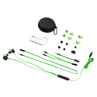 BlueFire Wired Gaming Earphone 3.5 MM E-Sport Earphone Noise Cancelling Stereo Bass Gaming Headphone with Adjustable Mic for PS4, Xbox One, Laptop, Cellphone, PC (Green)