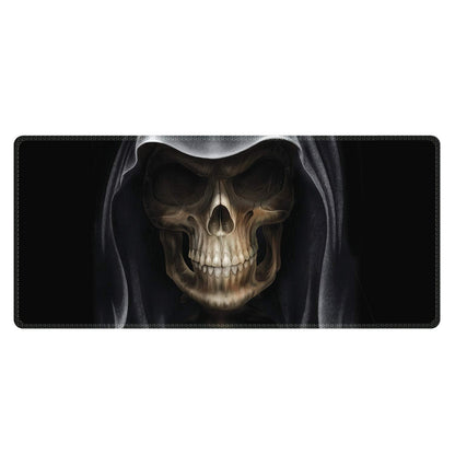 Meffort Inc Extra Large Extended Gaming Desk Mat 34.75 x 15.25 inch XXL XXLG Mouse Pad - Skull Face