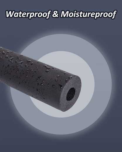 Pipe Insulation Foam Tube - Foam Tubing for AC Unit, Guitar Stands, Exercise Machine Handle and Roof Rack-19*9MM(3/4" ID X 3/8" TK-6Ft)