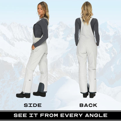 Arctix Women's Essential Insulated Bib Overalls, Quiet Grey, 1X Short