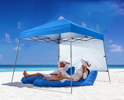ABCCANOPY Stable Pop Up Beach Tent with Backpack Bag, 8 x 8 ft Base / 6 x 6 ft Top, Royal Blue