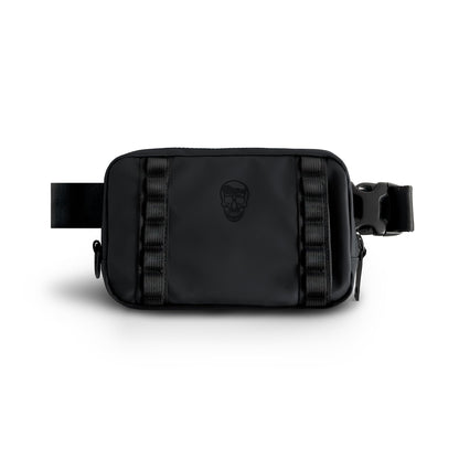 Gymreapers Travel Small Crossbody Bags for Men & Women with Hidden Pocket - Waterproof Crosssbody Fanny Pack for Men with Adjustable Shoulder Sling Belt for Traveling, Running & Hiking (Onyx)