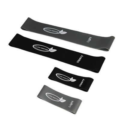 Toe Bands, Mini Latex Bands for Exercise & Stretch, Bunion Correction, Toe, Foot, & Ankle Strengthening, Toe Spacers for Hallus Valgus (4 Bands)