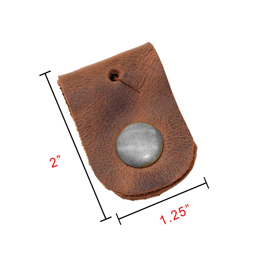 Hide & Drink, Set of 3 Cord Keepers, Straps for Cables, Travel Organizers, Charge Holder, Travel Essentials, Full Grain Leather, Handmade, Bourbon Brown