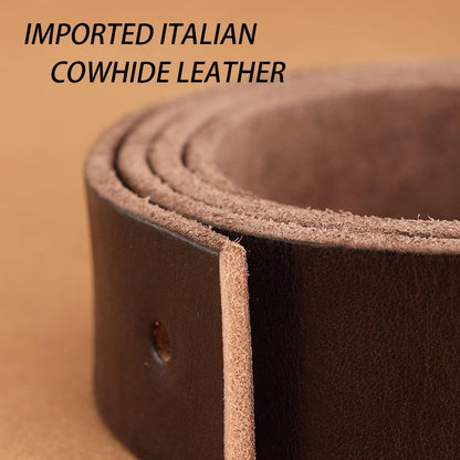 DOOPAI Men's Genuine Leather Casual Belt -Full Grain Leather Belt for Men- 1.5" Handmade Jeans Belt with Gift Box