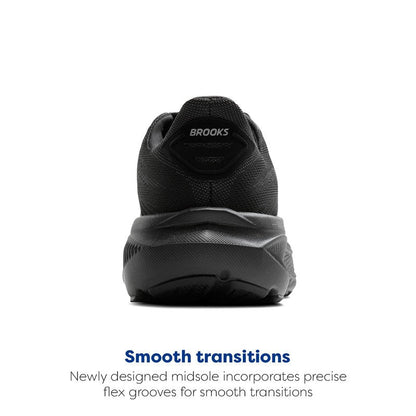 Brooks Women’s Ghost 17 Neutral Running Shoe - Black/Black/Ebony - 10.5 X-Wide