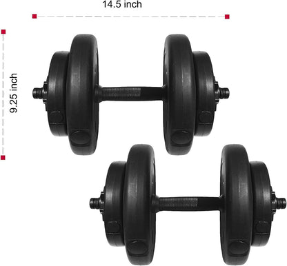 Fitvids Adjustable Dumbbell Set, 40lbs Weights for Exercise and Fitness