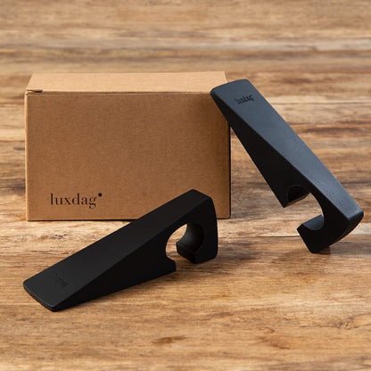 luxdag Silicone Window & Door Stopper with Practical Door Holder for Hanging (Choice of Colour) - Non-Slip Wedge for Windows & Doors - Protector for Tiles, Stone, Carpet & Wood