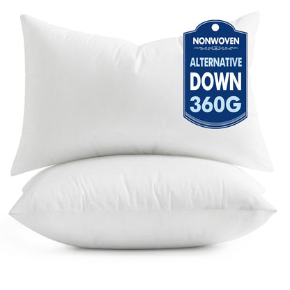 MIULEE Set of 4 Throw Pillow Inserts 20x20 Inches, 100% Virgin Filling Nowoven Pillow Inserts for Couch Sofa Living Room