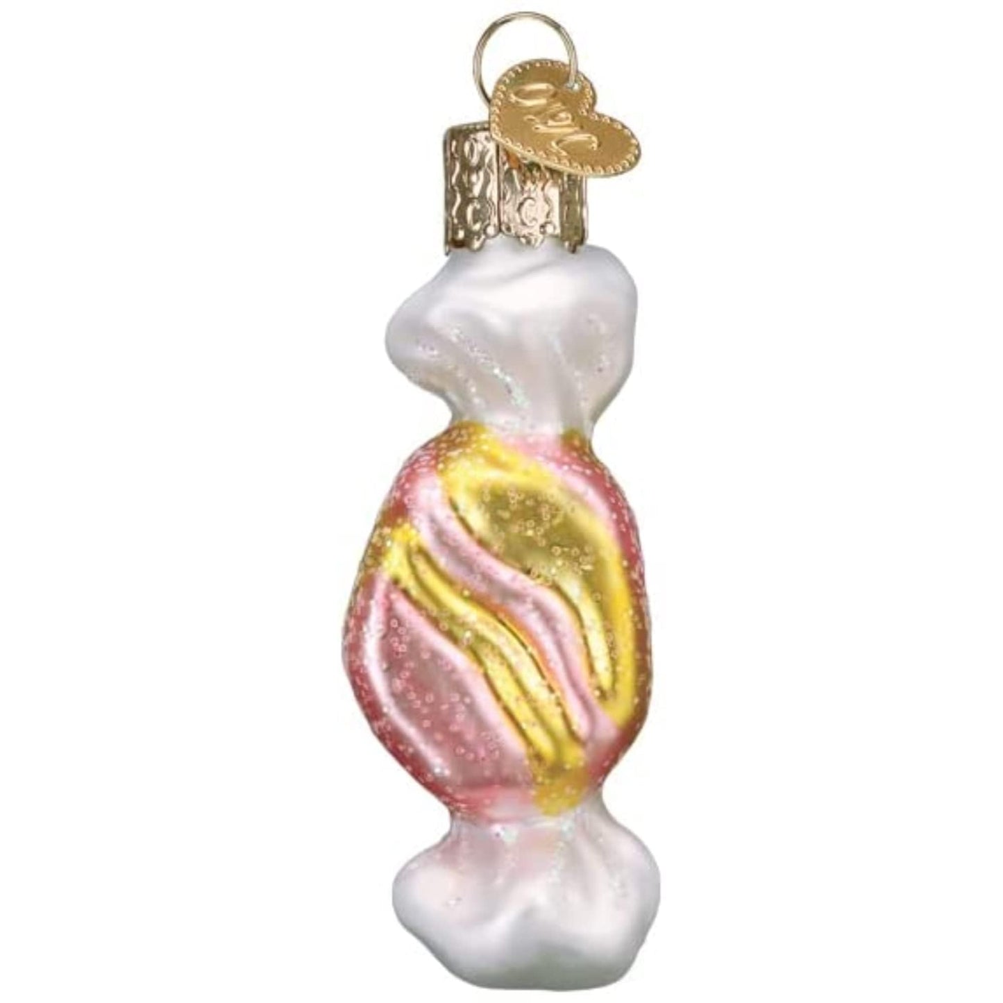 Old World Christmas Salt Water Taffy Set Glass Blown Ornament for Christmas Tree, Handcrafted Holiday Decoration, Candy Collection