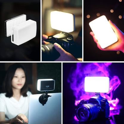 VIJIM VL120 LED Video Light on Camera, Mini Rechargeable 120 LED Photography Lighting Fill Lamp 3200K-6500K Bi-Color Dimmable, CRI95+, Built-in 3100mAh Battery for Nikon Sony DSLR Cameras