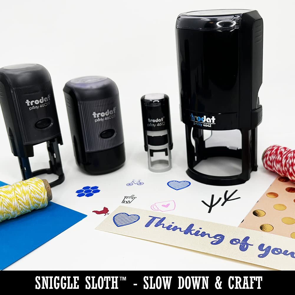 Pretty Monarch Butterfly Self-Inking Rubber Stamp Ink Stamper for Stamping Crafting Planners - 1/2 Inch Mini - Black Ink