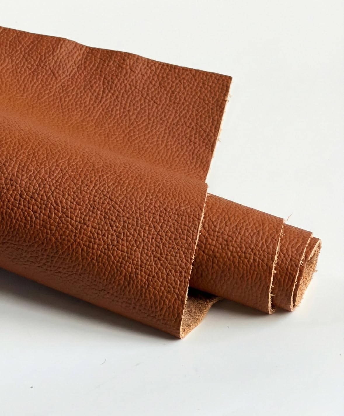 12'' x 24'' Genuine Full Grain Cowhide Leather Sheet — Soft Leather for Upholstery Repair, Handbags, Wallets, Sewing, Crafts, & DIY Projects — 1.1-1.3mm (3oz) Pre-Cut (Cognac Brown, 3 Pieces)