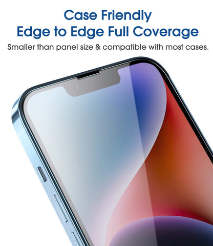 amFilm Easiest Installation OneTouch for iPhone 14 Pro [6.1 Inch] Screen Protector Tempered Glass, Auto-Alignment Tech, Bubble Free and Full Coverage Case Friendly, Anti-Scratch 2 Pack