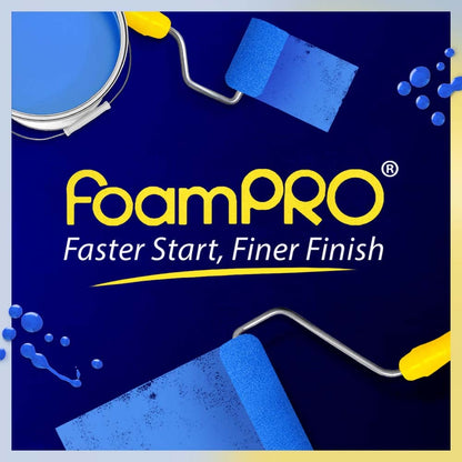 FoamPRO 163-P, 165-5 | 4” Fine Finish Foam Roller Refills (5 Pack) | Foam Paint Roller Covers | Home Painting Supplies & Paint Tools