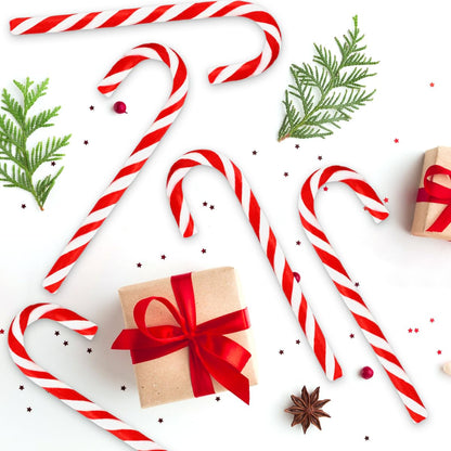 Christmas Candy Canes Classic Red and White Peppermint Flavor for Holiday Family Indulgement - Bulk Candy Canes Individually Wrapped for Kids and Adults, Great Candy Cane Gift Set - 36 Pack