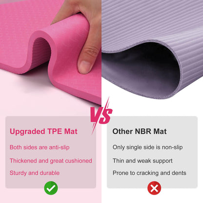 RINREA Gymnastic Bars for Kids with Adjustable Height, Folding Gymnastic Training Kip Bar, Expandable Horizontal Bar for Home (Pink_Mat)