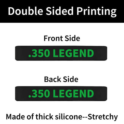 12 Pack Miaozhun .350 Legend Magazine Marking Bands 350 Legend Magazine Caliber Identification(Black-Green)